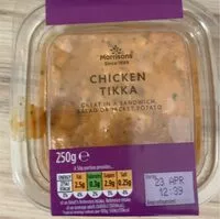 Mängden socker i Chicken tikka