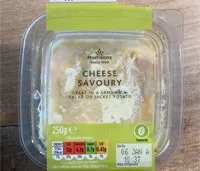 Mängden socker i Cheese Savoury