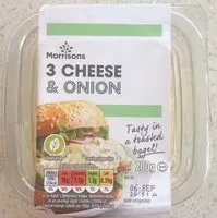 Mängden socker i 3 cheese & onion spread