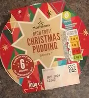 Mängden socker i Rich Fruit Christmas Pudding