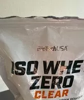 Mängden socker i Iso whey zero clear peach ice tea