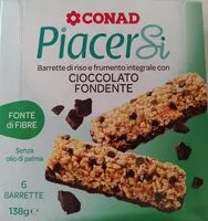 Mängden socker i Piacere si barrette di riso e frumento integrale