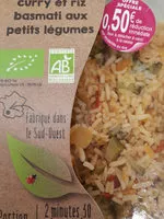 Mängden socker i crevettes au curry et riz basmati aux petits legumes