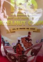 Mängden socker i Iso whey protein isolate hazelnut crunch