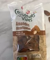 Mängden socker i Amandes décortiquées