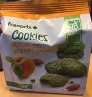 Mängden socker i Cookies abricots secs, amandes, spiruline