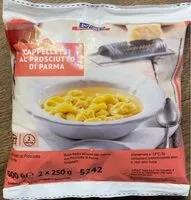 Mängden socker i Cappelletti prosciutto parma