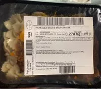 Mängden socker i Farfalle sauce bolognaise