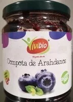 Mängden socker i Compota de arándanos