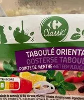 Mängden socker i Taboulé Oriental