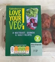 Mängden socker i Beetroot quinoa kale falafel