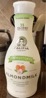 Mängden socker i Unsweetened Almondmilk