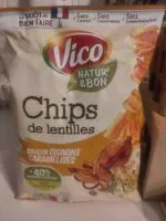 Mängden socker i Chips de Lentilles - Oignons caramélisés