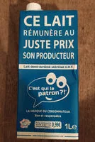 Mängden socker i Lait 1/2 écrémé stérilisé UHT
