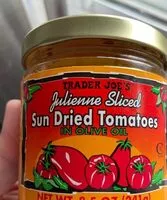 Mängden socker i Julienne Sliced Sun Dried Tomatoes in Olive Oil