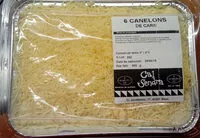 Mängden socker i 6 canelons de carn