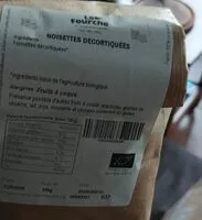 Mängden socker i Noisettes décortiquées