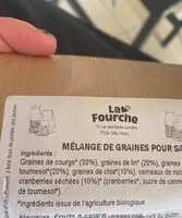 Mängden socker i Mélange de graines pour salade