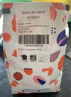 Mängden socker i Sucre de canne mi blanc