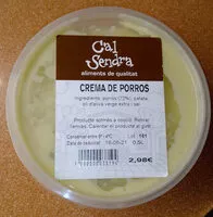 Mängden socker i Crema de porros