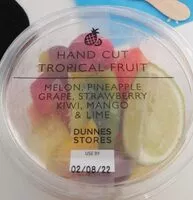 Mängden socker i Hand cut tropical fruit