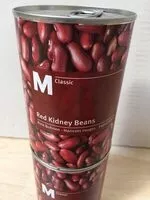 Mängden socker i Red Kidney beans in water