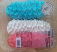 Mängden socker i Meringue bleu blanc rouge