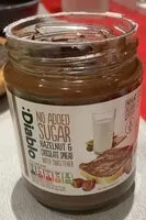 Mängden socker i Pâte à tartiner chocolat et noisette