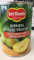 Mängden socker i Birnen halbe frucht