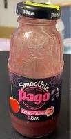 Mängden socker i Pago smoothie cerise cassis et rose