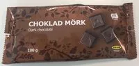Mängden socker i Choklad Mörk (zacht Bittere Chocolade) Reep
