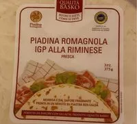 Mängden socker i Piadina romagnola igp alla riminese
