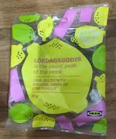 Mängden socker i Lördagsgodis