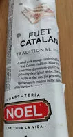 Mängden socker i FUET CATALAN