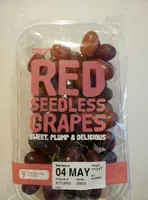 Red seedless grapes