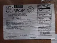 Mängden socker i Boneless Skinless Dark Meat Chicken Fajita Strips