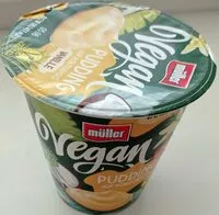 Mängden socker i vanilkový pudink na bázi kokosového krému Müller