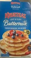 Mängden socker i Krusteaz Light & Fluffy Buttermilk Pancake Mix