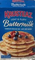 Mängden socker i Krusteaz light and fluffy buttermilk