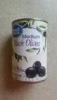 Mängden socker i Medium Black Olives