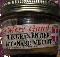 Mängden socker i Foie gras entier de canard mi-cuit