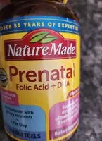 Mängden socker i Nature Made Prenatal Folic Acid  DHA