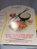 Mängden socker i Poulet sauce aigre-douce et son riz aux carottes