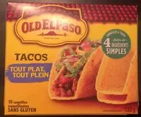 Mängden socker i Taco coquille croustillante