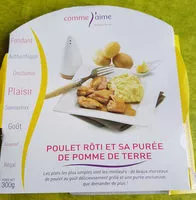 Mängden socker i Poulet rôti et sa purée de pommes de terre
