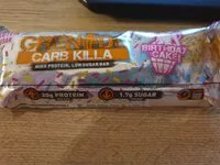 Mängden socker i Carb Killa Birthday Cake