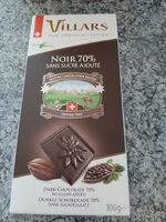 Mängden socker i Noir 70%