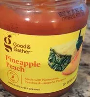 Mängden socker i Pineapple peach salsa