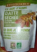 Mängden socker i Datte Séchée