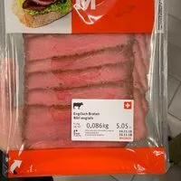 Mängden socker i Migros rôti anglais